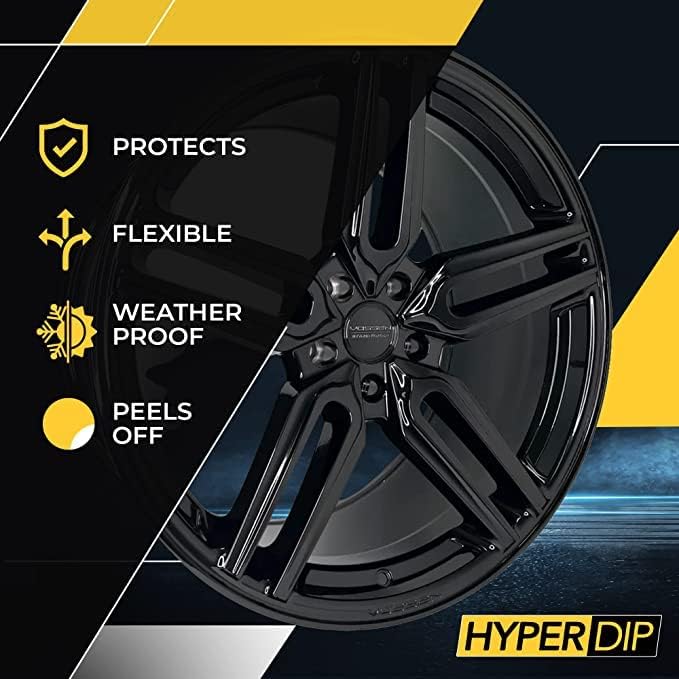 DipYourCar .com HyperDip Paint - Can of Sprayable Automotive Dip Coat - Removable Peelable Paint Protection for Cars - Piano Black Gloss Coat Spray - Image 1
